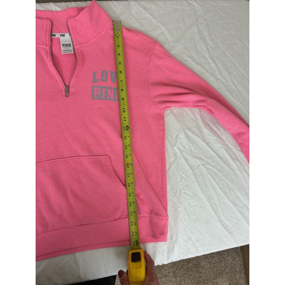 Victoria's Secret Pink Quarter Zip Sweatshirt Size S - Picture 7 of 10